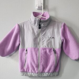 Champion Toddler Girls  Purple and Gray Jacket.  Tag Says XS But Looks Like a 2T